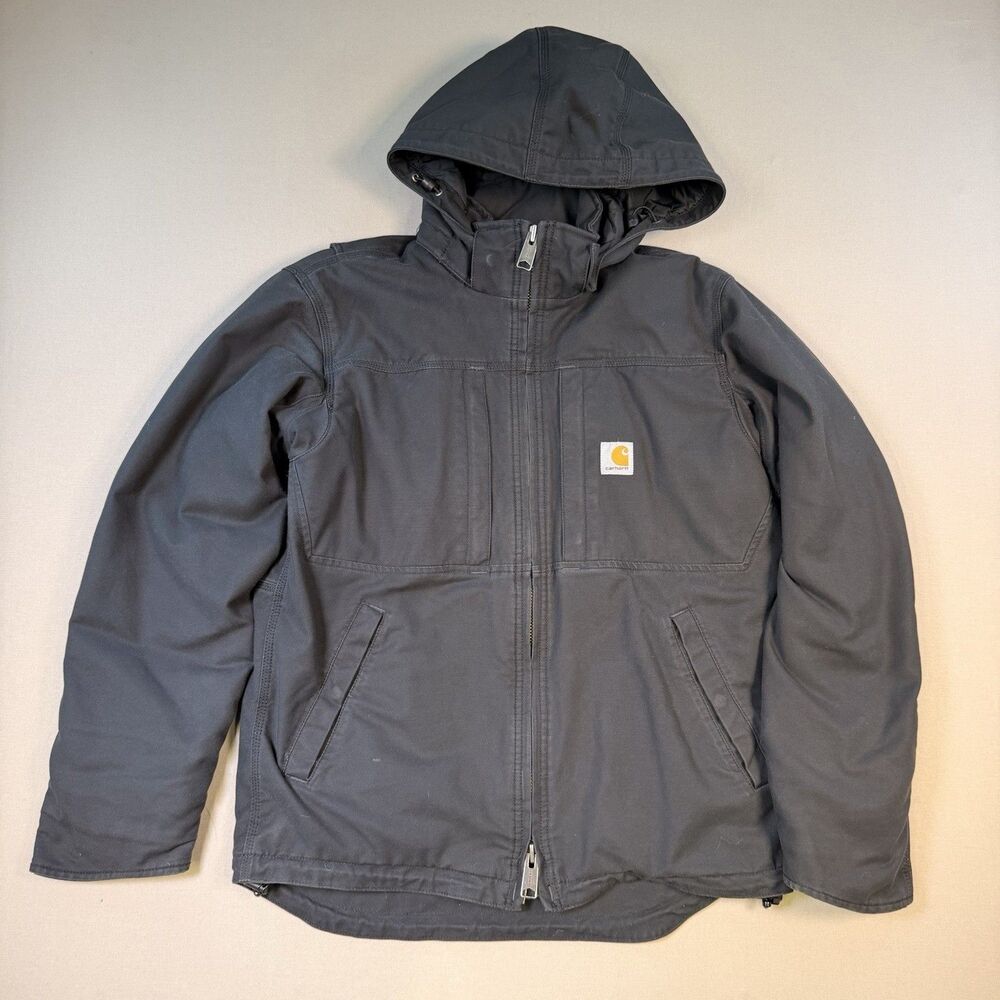 Carhartt Full Swing Cryder Jacket Mens S Black Quick Duck Insulated 102207